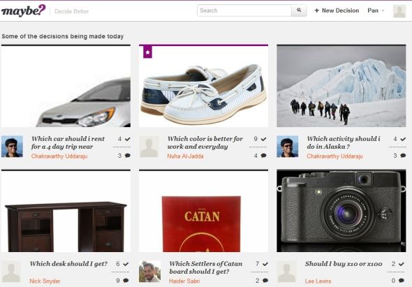 Maybe：让网友投票替你做决定