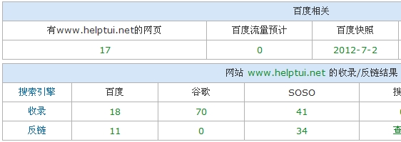百度收录以及快照