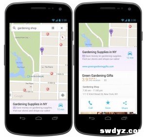 移动版谷歌地图推出＂关联广告＂