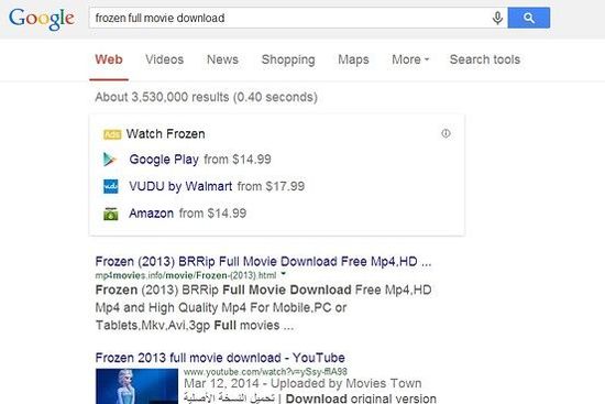 谷歌优化搜索算法 进一步打击盗版网站排名