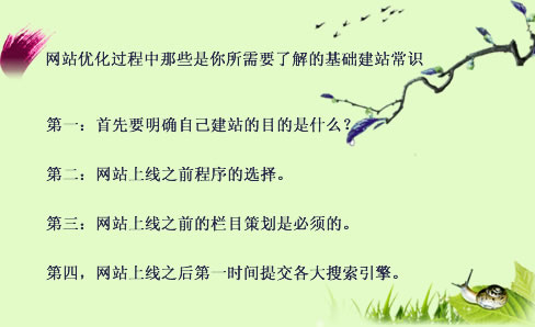 网站优化过程中那些是你所需要了解的基础建站常识