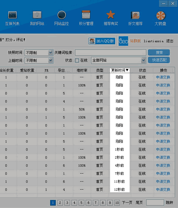 90天打造日均在线网站1W+的友情链接平台