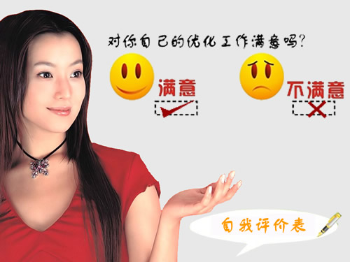 站长你目前对你自己的优化工作满意吗?