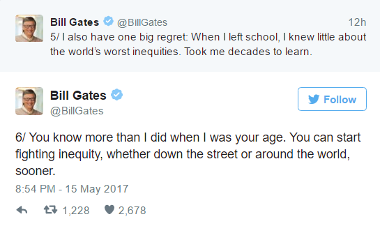 比尔盖茨鼓励毕业生:AI工作大有可为 对抗不平等