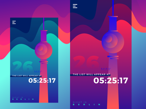 富有未来感的柏林之夜APP，是这样设计出来的