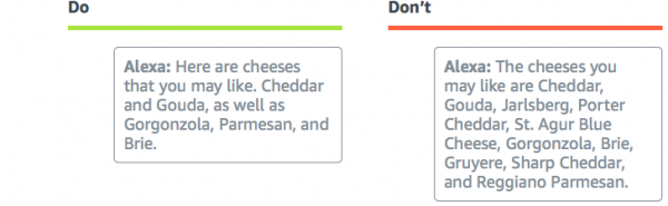 Amazon Alexa 语音设计指南(四):Alexa怎样回答(2)