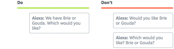 Amazon Alexa 语音设计指南(四):Alexa怎样回答(2)