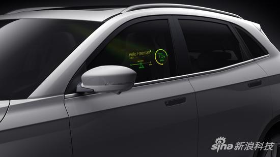 威马智能汽车的车窗交互方案