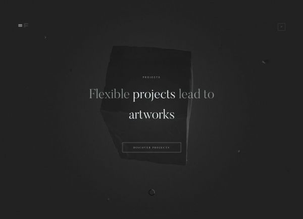 深邃神秘的网页!当深色系配色遭遇微妙的动效的时候