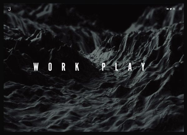 深邃神秘的网页!当深色系配色遭遇微妙的动效的时候