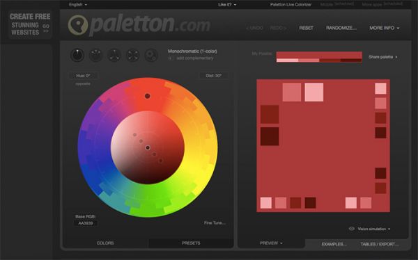 盘点网页设计师必备的在线配色工具
