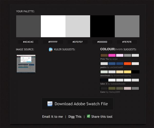 盘点网页设计师必备的在线配色工具