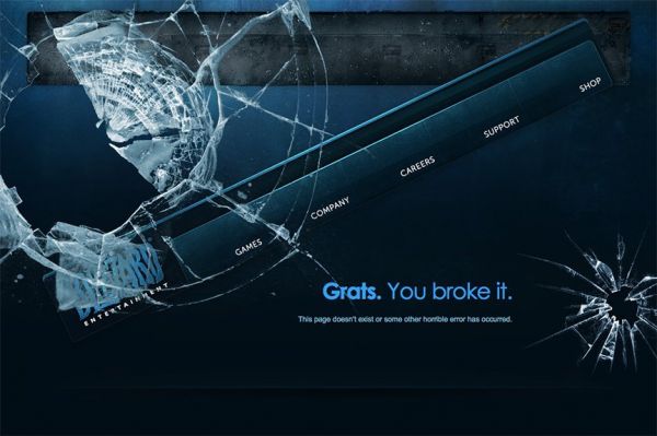 21个国外网站404页面设计欣赏