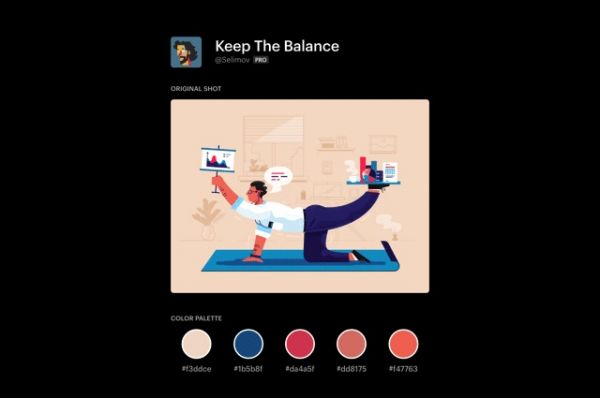 最近Dribbble 流行的配色风格是什么?看这个网站就知道!