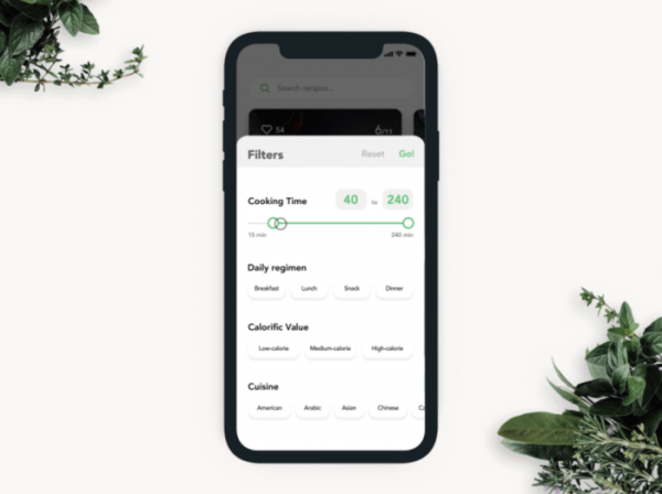 美食应用中，食谱卡片视图设计