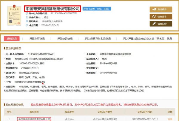 中国雄安集团基础有限公司