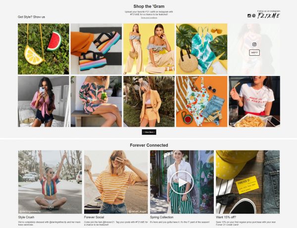 Forever21首页分析：从交互和体验上来聊一聊