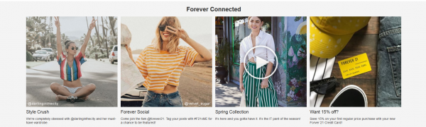 Forever21首页分析：从交互和体验上来聊一聊